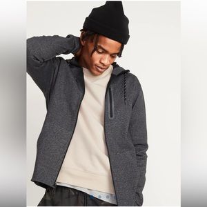 •OLD NAVY•MENS' GRAY DYNAMIC FLEECE FULL-ZIP HOODIE . SIZE XL EUC